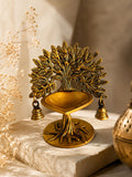 Pure brass vatt vriksha diya stand
